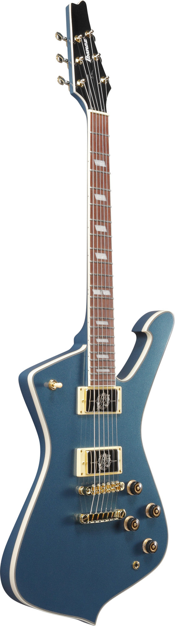 IBANEZ Iceman Electric Guitar 6-String - Antique Blue Metallic + Gig Bag