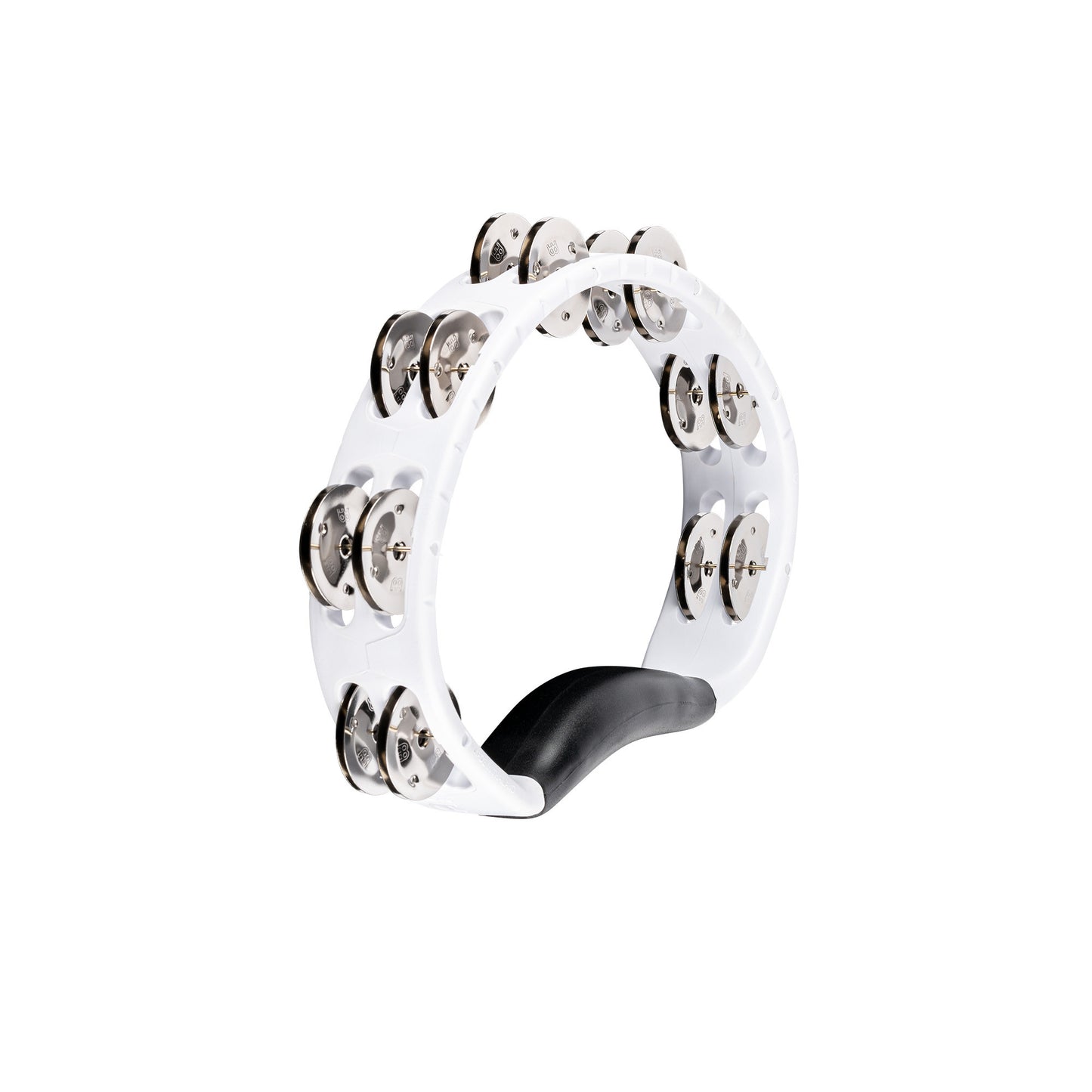 MEINL Percussion Headliner® Series Molded ABS Dual-Row Tambourine - White