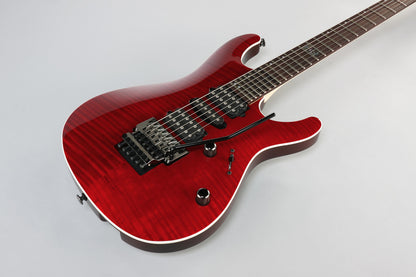 IBANEZ Kiko Loureiro Signature Electric Guitar 6-String - Transparent Ruby Red + Case