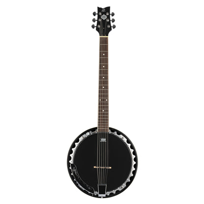 ORTEGA Raven Serie Banjo 6 String - Mahogany Black + Bag