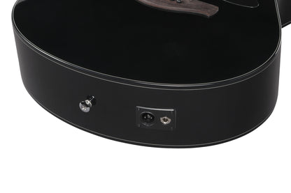 IBANEZ Advanced Acoustic AAM Acoustic Guitar 6-String - Black High Gloss