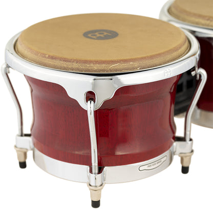 MEINL Percussion Professional Series Wood Bongo 7" Macho & 8 1/2" Hembra - Cherry Red