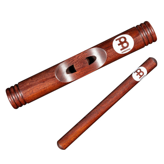 MEINL Percussion Wood Claves African - Hollowed Out Select Hardwood