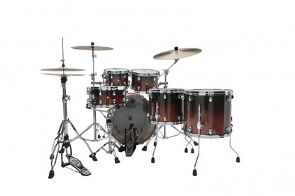 TAMA Starclassic Performer Shell Kit 5 teilig - Dark Cherry Fade/Chrom HW