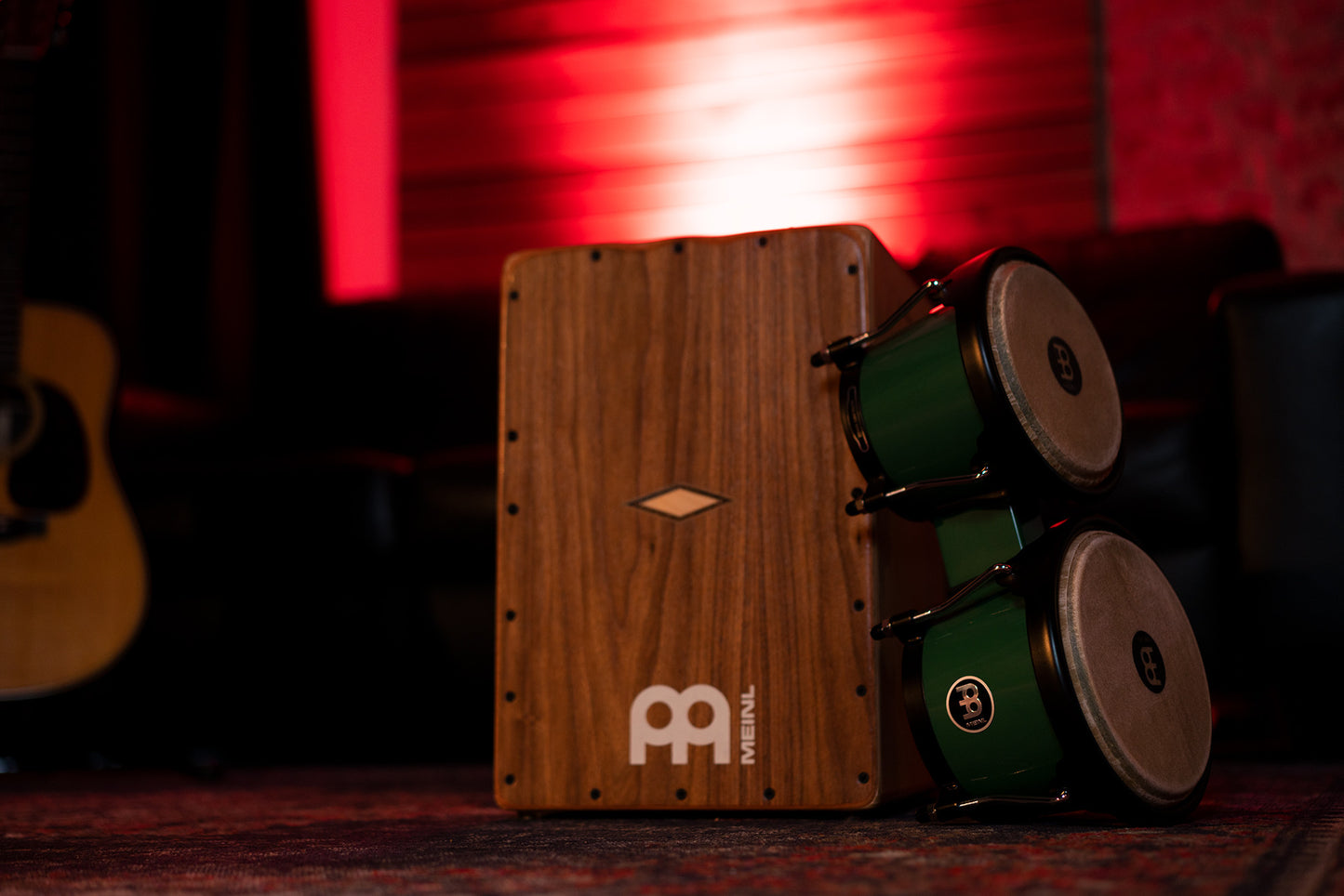MEINL Percussion Journey Series Bongo 6 1/2" Macho & 7 1/2" Hembra - Forest Green