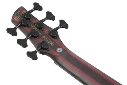 IBANEZ Premium SR Electric Bass 6-String - Dual Mocha Burst Flat + Gig Bag