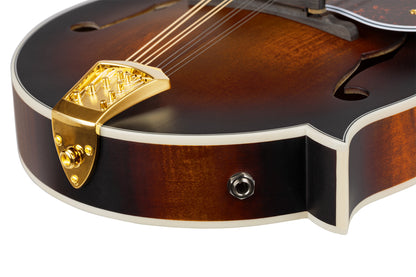 ORTEGA F-Style Serie Mandolin 8 String - Solid Spruce / Solid Flamed Antique Violin Oil + Bag