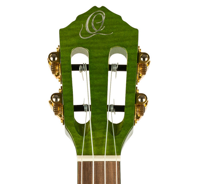 ORTEGA Prism Serie Tenor Ukulele 4 String - Flamed Maple Ivy Fade + Bag