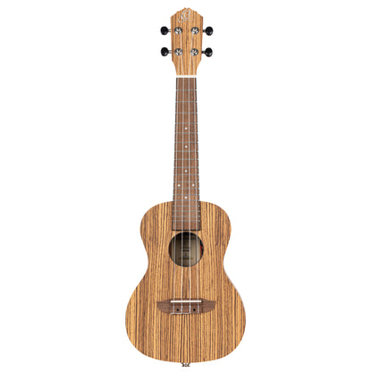 ORTEGA Timber Serie Konzert Preamp Ukulele 4 String Lefty - Zebrawood Natural + Bag