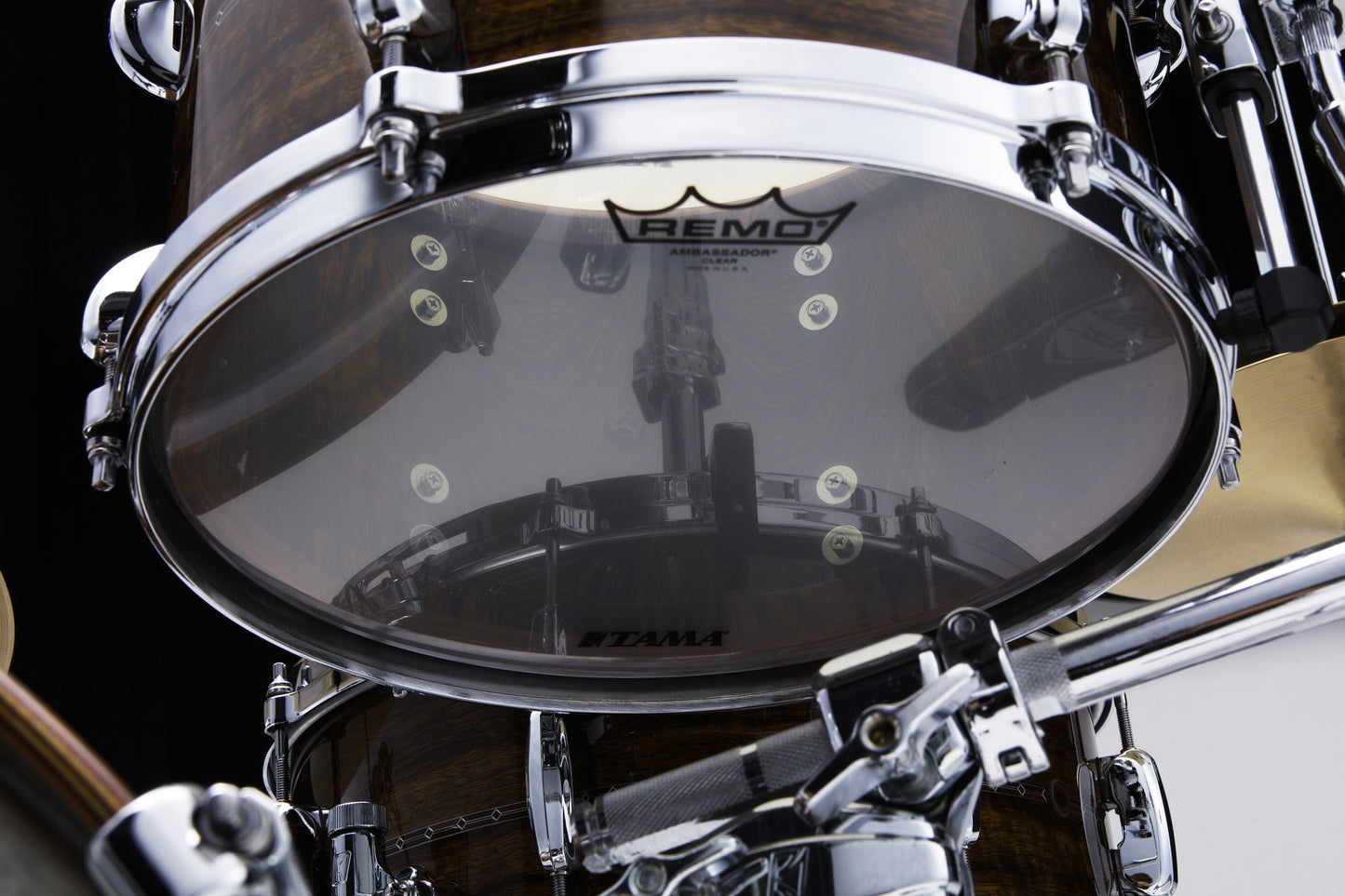 TAMA STAR Bubinga Rack Tom 12" x 9" - Natural Indian Laurel/Chrome HW/Inlay: Only Outside