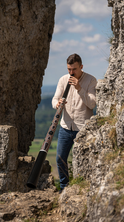 Meinl Sonic Energy Sliced Pro Didgeridoo - E Stimmung - Gepunktet