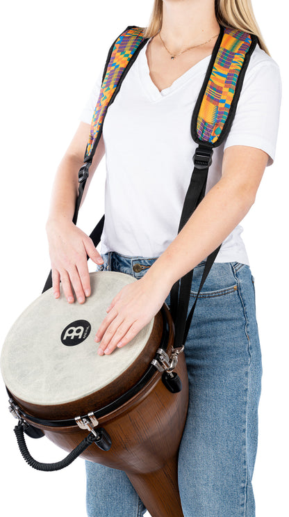 MEINL Percussion Designer Djembe Strap - Kenyan Quilt
