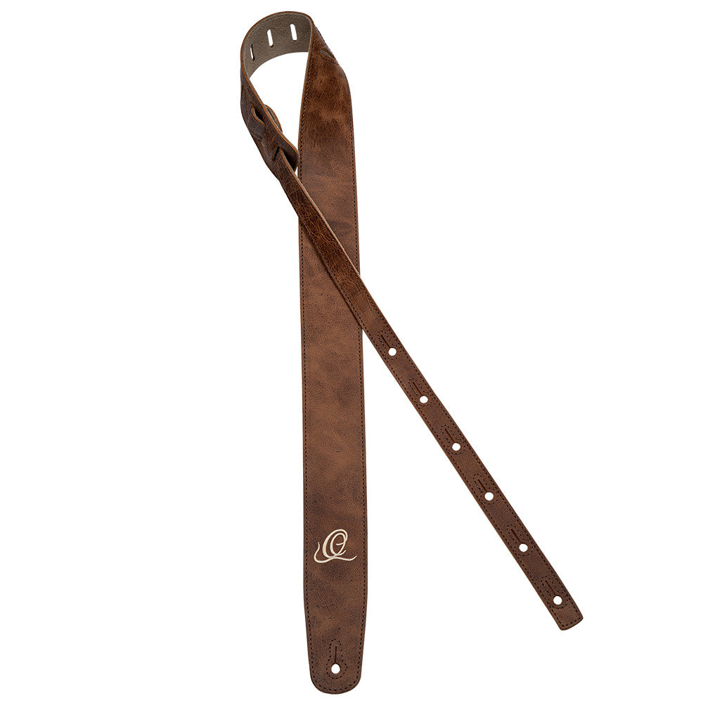 ORTEGA Wildledergitarrengurt - Cognac