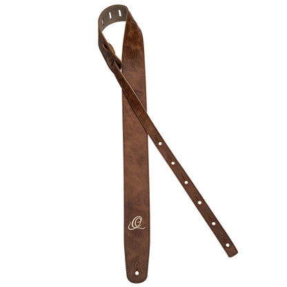 ORTEGA Wildledergitarrengurt - Cognac