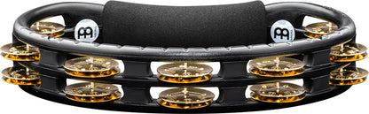 MEINL Percussion Traditional ABS Series Hand Held Molded ABS Tambourine - Black/Brass Jingles