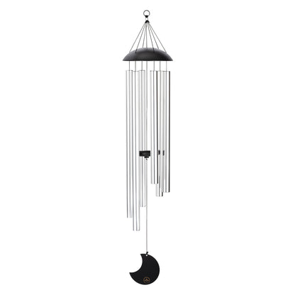 Meinl Sonic Energy Moon Meditation Chime 44"/110 cm - 432 Hz - Runder Bogendeckel/Silber