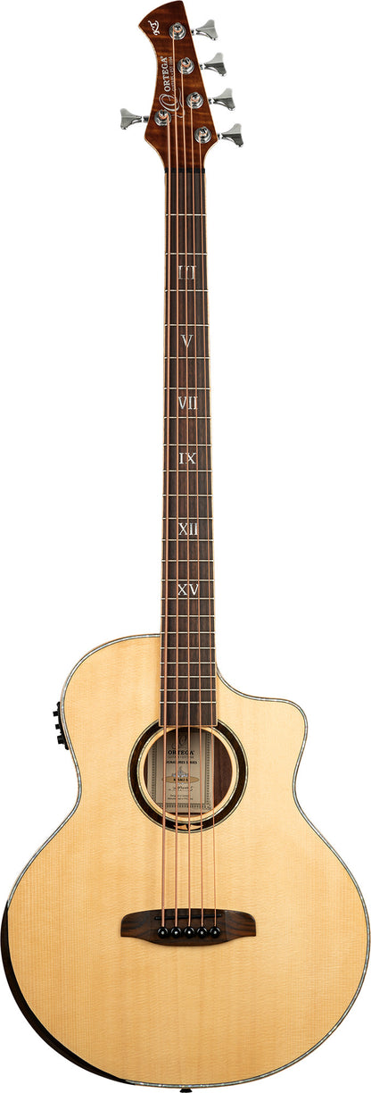 ORTEGA Ken Taylor Signature Series Acoustic Bass 5-String - Natural + Gigbag