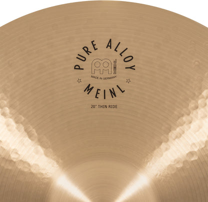 MEINL Cymbals Pure Alloy Thin Ride - 20"