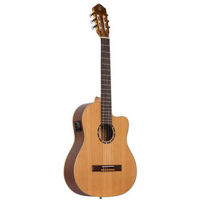 ORTEGA Family Series Pro 4/4 Konzertgitarre 6 String - Massive Zeder / Mahagoni Natur + Bag