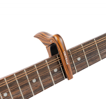 ORTEGA Ukulele Capo - Walnut Design