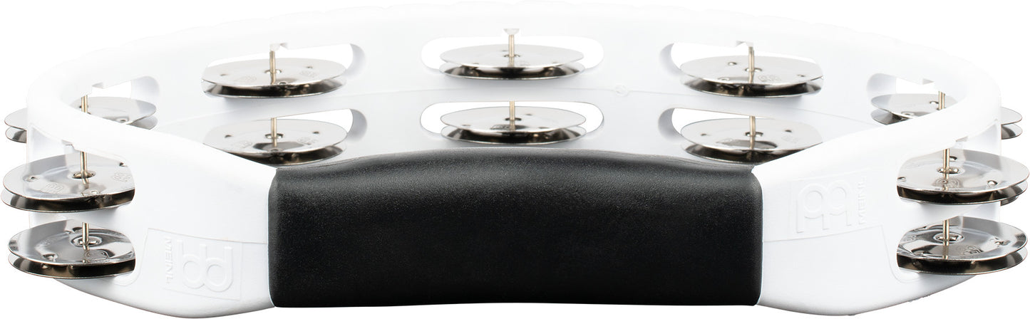 MEINL Percussion Headliner® Series Molded ABS Dual-Row Tambourine - White