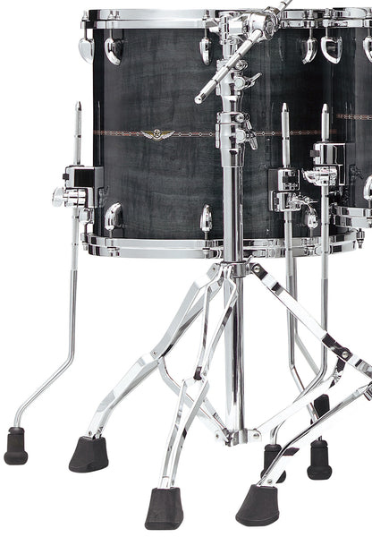 TAMA Star Bubinga Floor Tom 16" x 16" - Pewter Blue Australian Acacia/Chrome HW/with Inlay (outside)