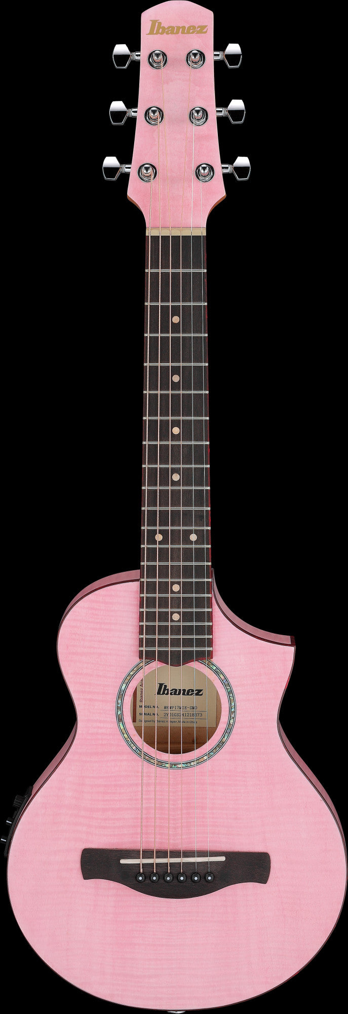 IBANEZ EWP Piccolo Gitarre 6-String - Strawberry Milk Open Pore