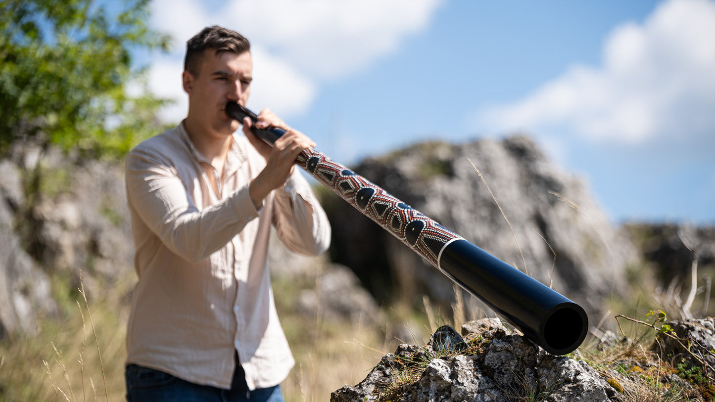 Meinl Sonic Energy Sliced Pro Didgeridoo - E Stimmung - Gepunktet