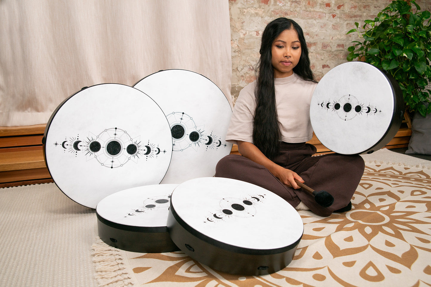 Meinl Sonic Energy Moon Phases Ritual Drum 16" - Synthetisches True Feel Fell