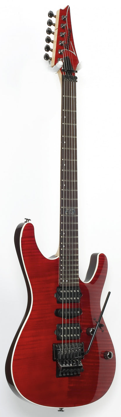 IBANEZ Kiko Loureiro Signature Electric Guitar 6-String - Transparent Ruby Red + Case
