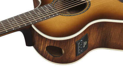 IBANEZ AE Akustikgitarre 7-String - Tobacco Edge Burst High Gloss