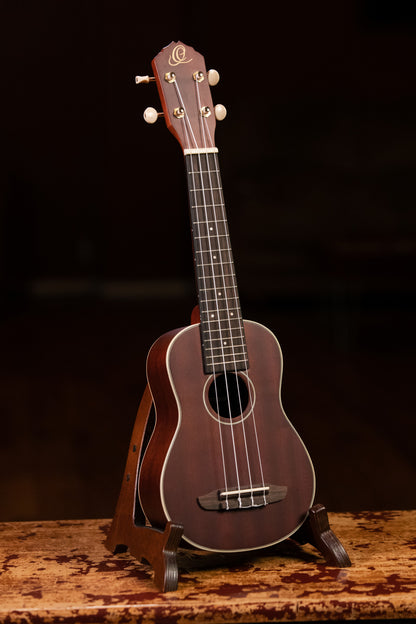 ORTEGA Timber Series Soprano Ukulele 4 String - Mahogany Natural + Bag