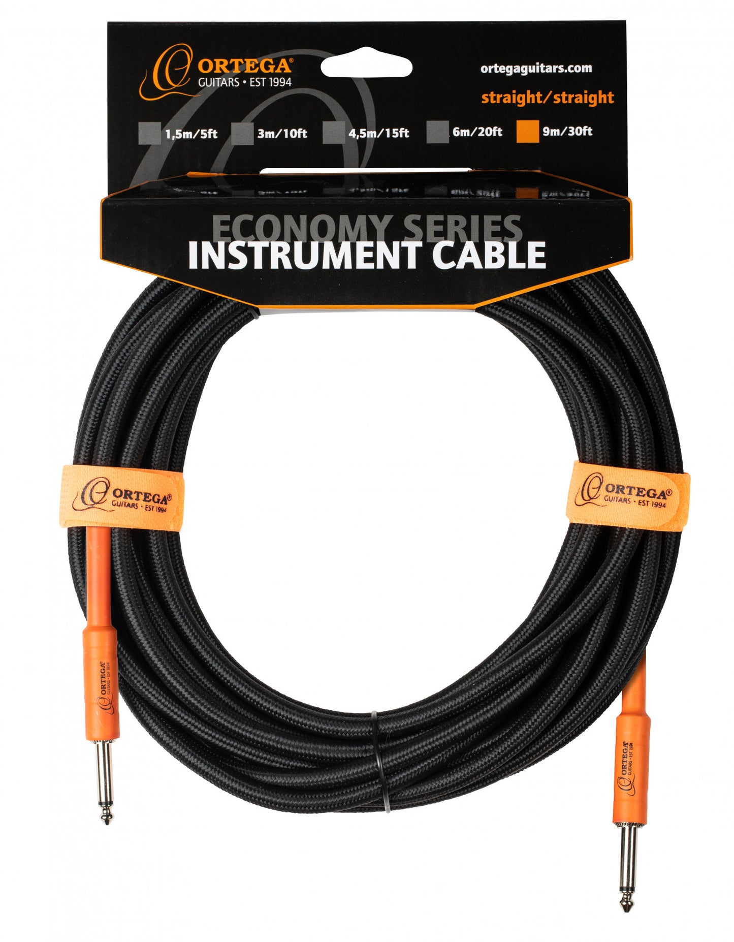 ORTEGA Economy Series Instrumentenkabel - 9m / 30ft