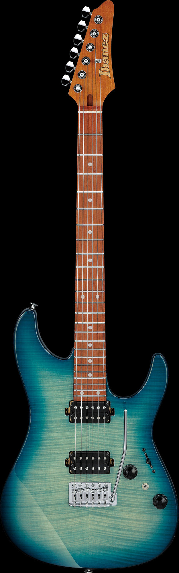 IBANEZ AZ Electric Guitar 6-String - Transparent Turquoise Burst