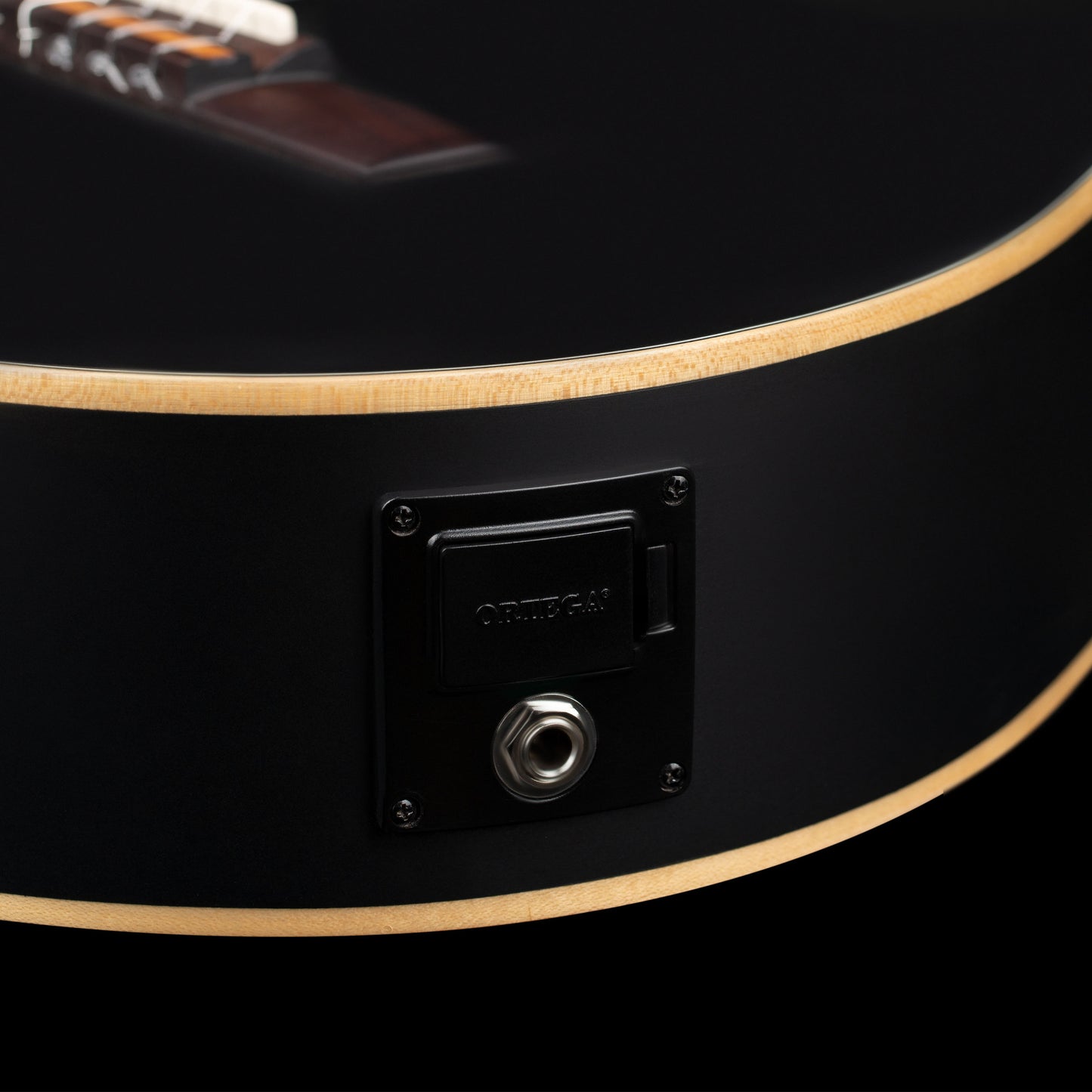 ORTEGA Family Series 4/4 Classical Slim Neck Guitar 6 String - Spruce / Mahogany Satin Black + Gig Bag