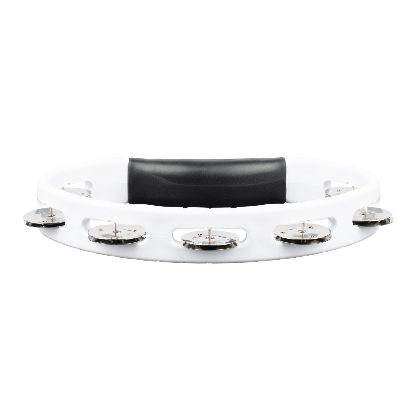 MEINL Percussion Headliner® Series Molded ABS Single-Row Tambourine - White