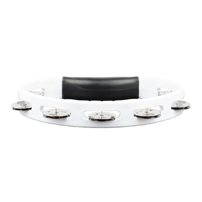 MEINL Percussion Headliner® Series Molded ABS Single-Row Tambourine - White