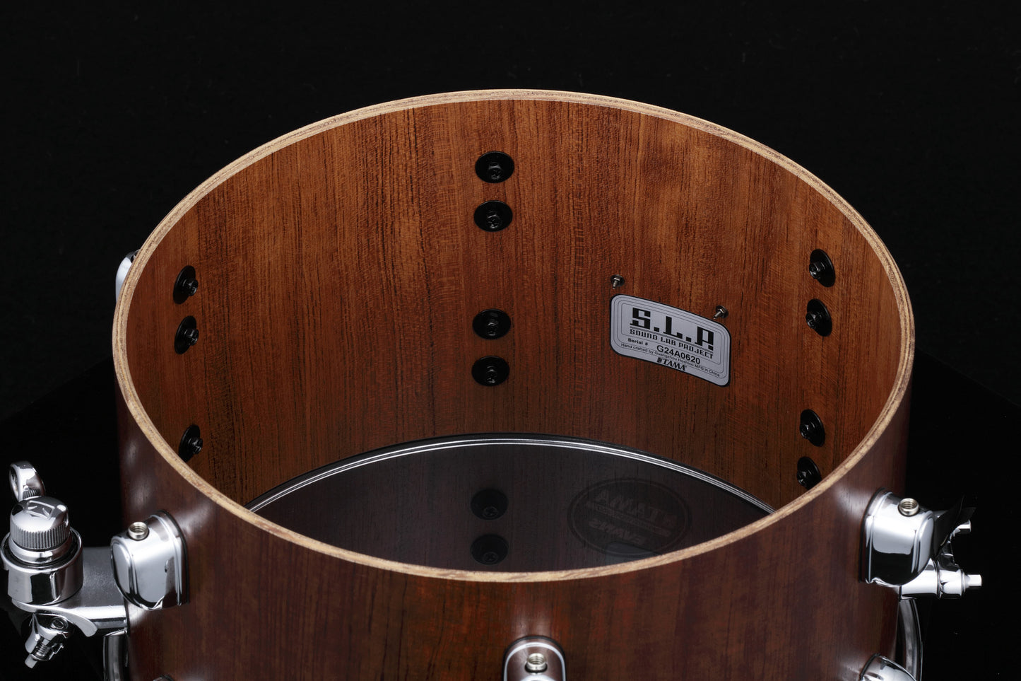 TAMA S.L.P. Mod Bubinga Snaredrum 12" x 7" - Satin Bubinga/Chrom HW