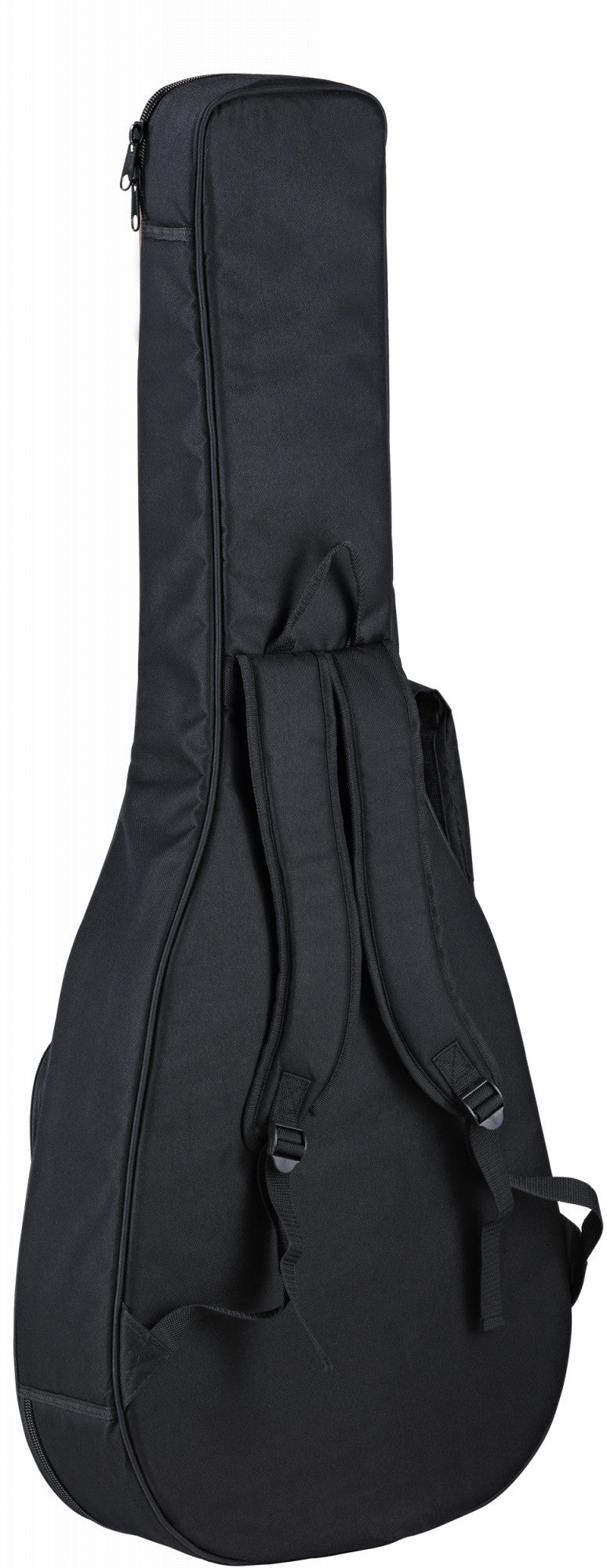 ORTEGA Feel Series Konzertgitarre 4/4 Schmaler Hals Dünner Korpus Lefty - schwarz inkl. Tasche und Gurt