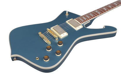 IBANEZ Iceman Electric Guitar 6-String - Antique Blue Metallic + Gig Bag