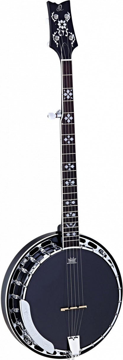ORTEGA Raven Series Banjo 5 String - Mahogany Black + Bag
