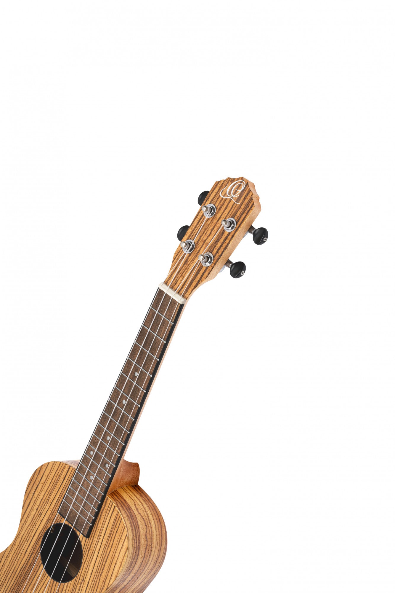 ORTEGA Timber Series Concert Preamp Ukulele 4 String - Zebrawood Natural + Bag