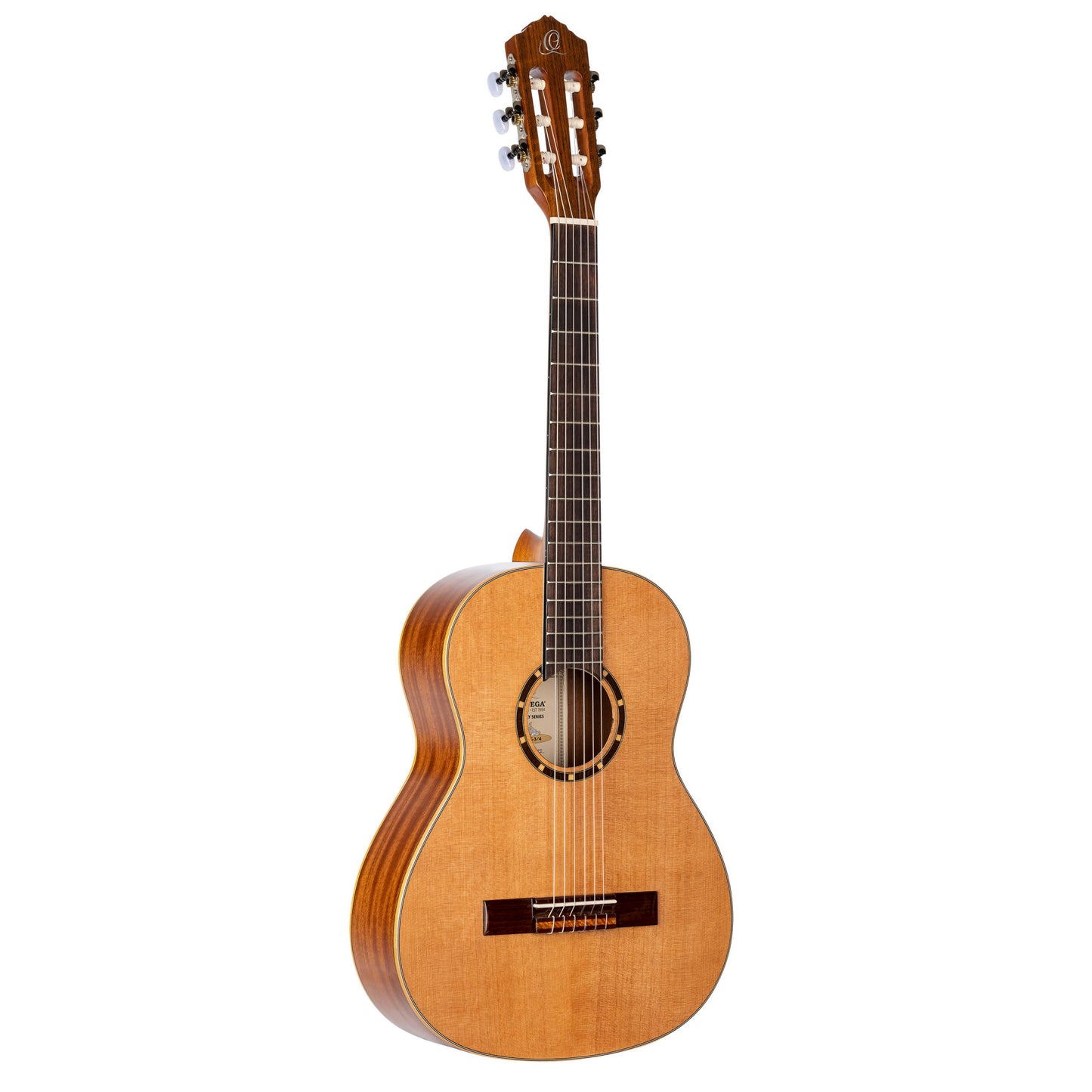 ORTEGA Family Series 3/4 Konzertgitarre 6 String - Zeder / Mahagoni Gloss Natur + Bag