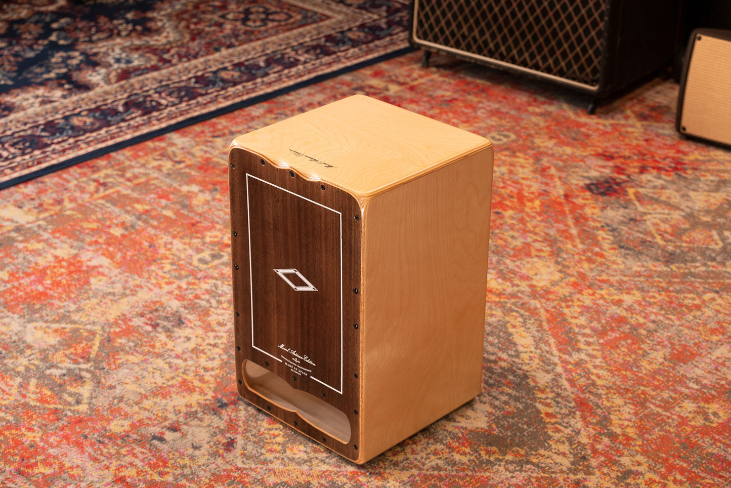 MEINL Percussion Artisan Edition Series String Cajon Cantina Line - Brown Eucalyptus