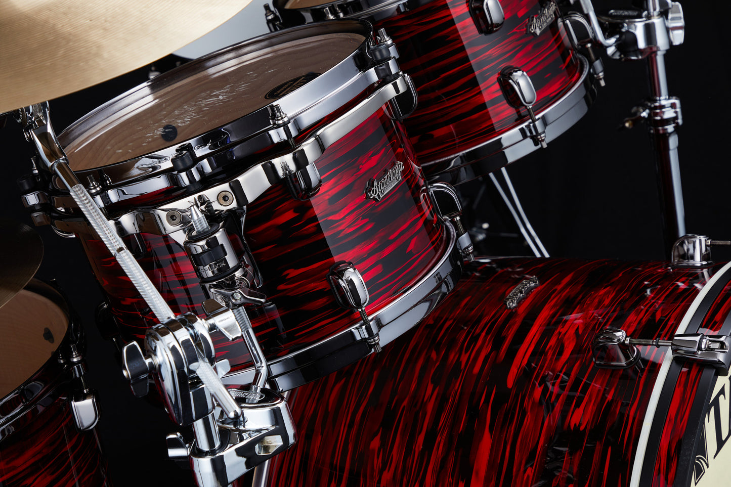 TAMA Starclassic Maple Duracover Wrap Rack Tom 8" x 6" - Red Oyster/Black Nickel HW