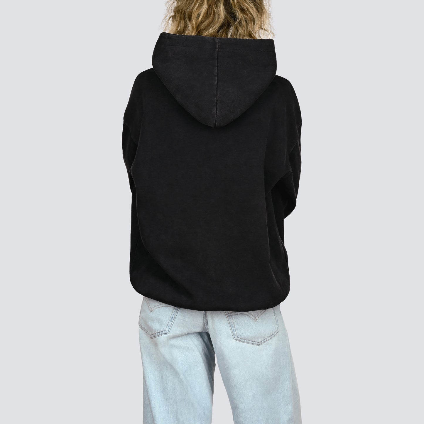 MEINL Cymbals Oversized Hoodie Vintage Logo Denim Gray - Größe XXXL
