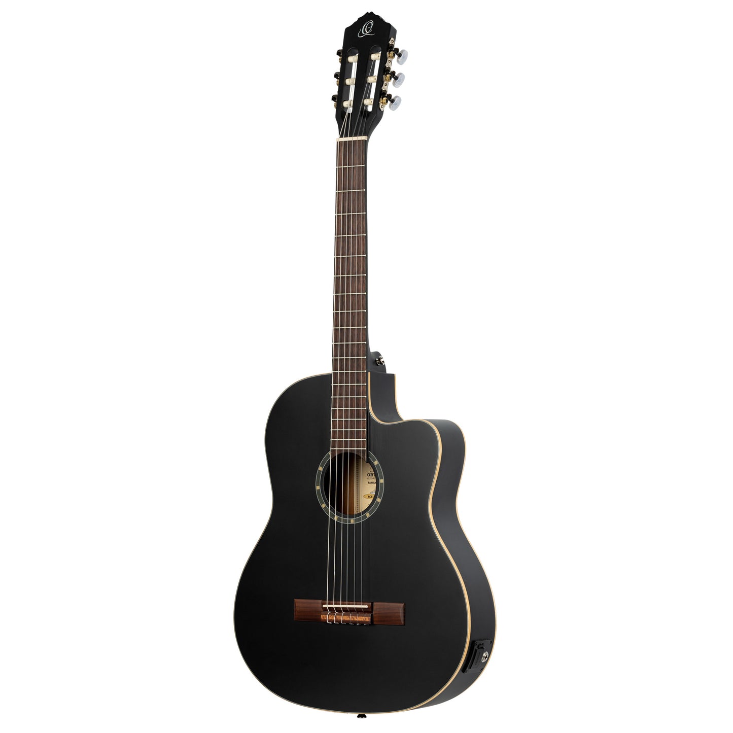 ORTEGA Family Series 4/4 Classical Slim Neck Guitar 6 String - Spruce / Mahogany Satin Black + Gig Bag