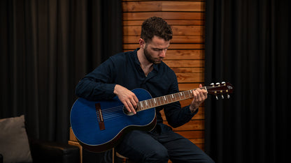 ORTEGA Ranger Series 4/4 Konzertgitarre 6-String - Ozeanblau + Gigbag