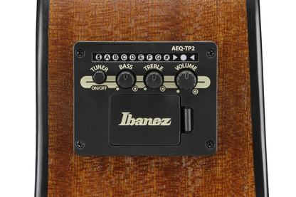 IBANEZ Advanced Acoustic AAM Akustikgitarre 6-String Lefty - Open Pore Light Brown Sunburst Decke, Natural Open Pore Boden & Zargen
