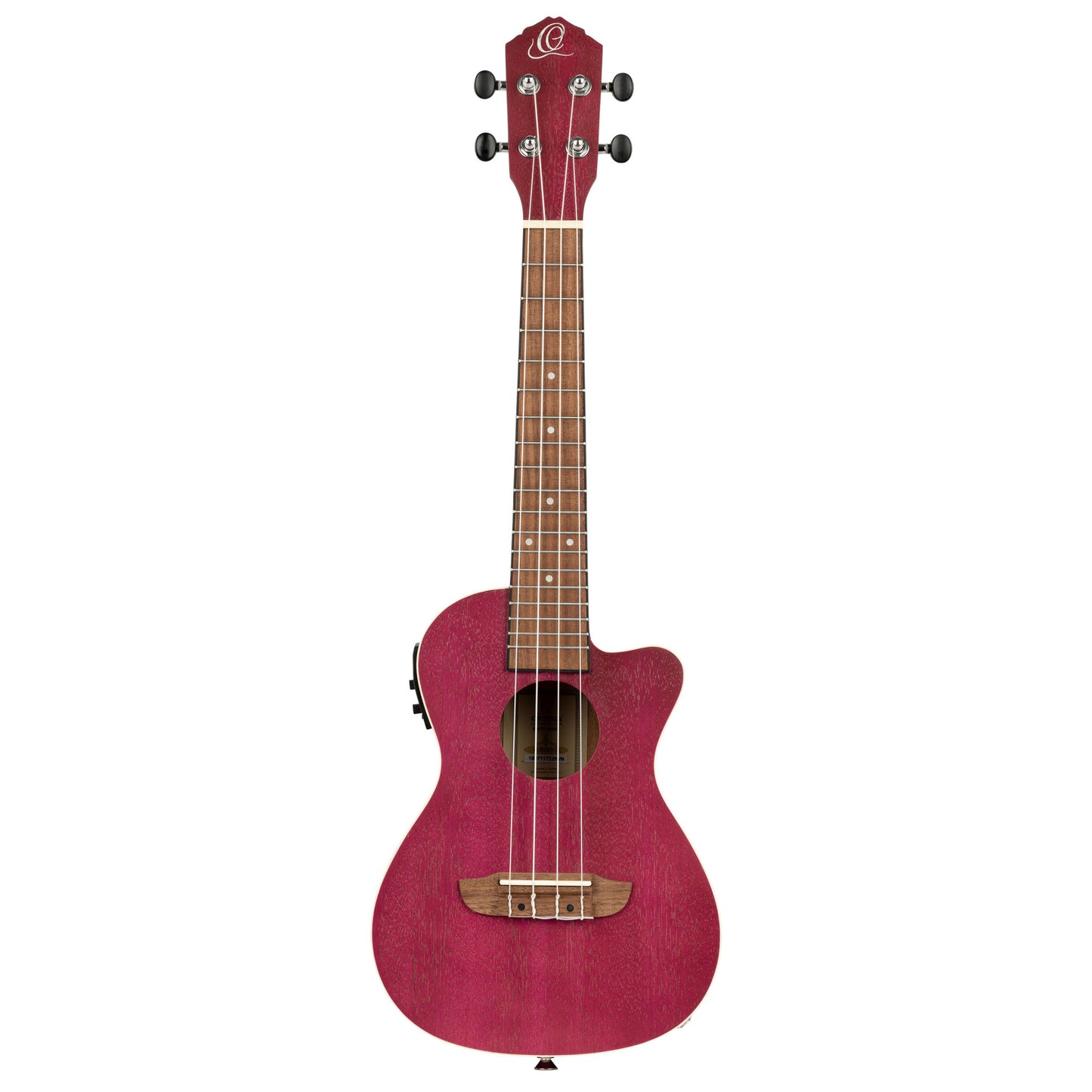 ORTEGA Earth Serie Konzert Preamp Ukulele 4 String - Raspberry Red